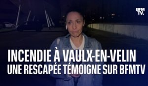 Anissa, rescapée de l'incendie meurtrier à Vaulx-en-Velin, témoigne sur BFMTV