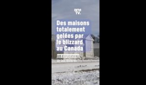Canada: les images de maisons totalement gelées par le blizzard sur les bords du lac Érié