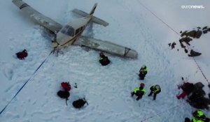 Dolomites : Atterrissage miraculeux d'un avion de tourisme