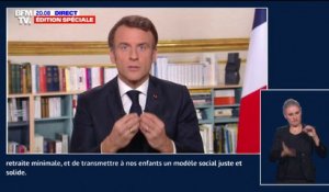 Emmanuel Macron annonce que les nouvelles règles du régime de retraite "s'appliqueront dès la fin de l'été 2023"