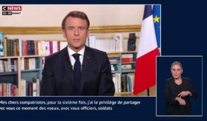 Revoir en intégralité les plus de 18 minutes des voeux d Emmanuel Macron aux Français diffusés ce 31 décembre à 20h sur tous les grands médias