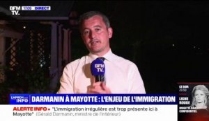 Mayotte: pour Gérald Darmanin "on doit limiter l'immigration" clandestine