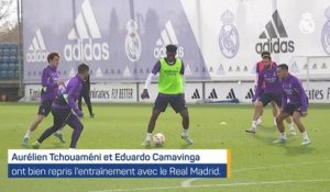 Real Madrid - Tchouaméni et Camavinga sont de retour avec Benzema