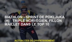 Biathlon - Pokljuka Sprint : Triple norvégien, Fillon Maillet dans le top 10