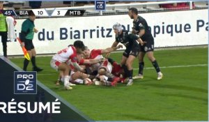 PRO D2 - Résumé Biarritz Olympique-US Montauban: 20-17 - J16 - Saison 2022/2023