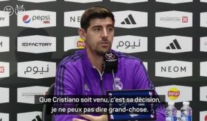 Real Madrid - Courtois : "Que Cristiano Ronaldo soit venu, c'est sa décision, je ne peux pas dire grand-chose"