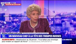 Hélène Carrère d’Encausse: "Une défaite, ça ne se pardonne pas en Russie et ça entraîne la fin de celui qui dirige"