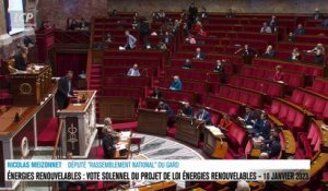 Séance publique à l'Assemblée nationale - Énergies renouvelables : vote solennel du projet de loi