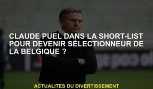 Claude Puel dans le shortiste pour devenir entraîneur de la Belgique?