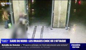 L'attaque à la gare du Nord qui a fait 6 blessés filmée par des caméras de vidéosurveillance