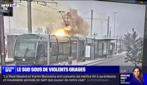 Grêle, foudre: le sud de la France a été la cible de violents orages