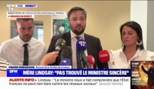 Famille de Lindsay reçue par Pap Ndiaye: "Nous allons être reçus par Brigitte Macron mercredi à l'Élysée", indique l'avocat de la famille