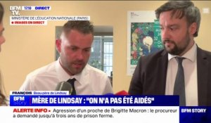 François, beau-père de Lindsay, victime de harcèlement scolaire: "Je ne pense pas que les excuses du ministre étaient sincères"