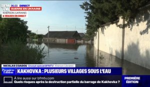 Ukraine: la ville de Kherson en partie inondée après la destruction partielle du barrage de Kakhovka