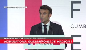 Emmanuel Macron : «C'est une réforme juste et responsable, démocratiquement présentée et validée»