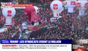 Manifestation contre les retraites: à Paris, un itinéraire bis mis en place, à la demande des syndicats