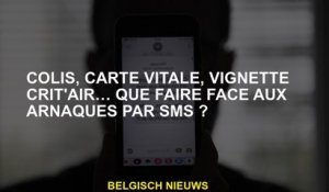 Package, carte Vitale, Crit'air Vignette ... Que faire des escroqueries de SMS?