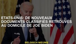 États-Unis: Nouveaux documents classifiés trouvés au domicile de Joe Biden