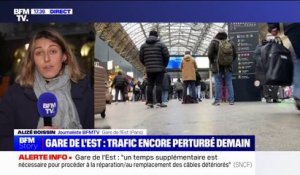 Gare de l'Est: le trafic restera fortement perturbé ce mercredi