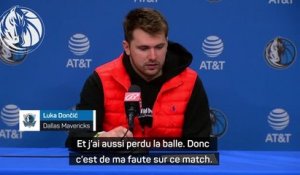 Mavericks - Dončić en déchire son maillot : “C’est de ma faute sur ce match”