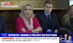 Retraites: Marine Le Pen appelle les électeurs LR à "faire pression" sur leurs députés