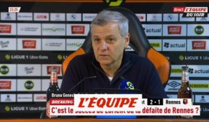 Genesio : « On a débuté le match comme des touristes » - Foot - L1 - Rennes