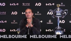 Open d'Australie - Quand Sabalenka trinque au meilleur jour de sa vie