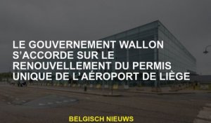 Le gouvernement Walloon s'entend sur le renouvellement de la licence unique de l'aéroport de Liège
