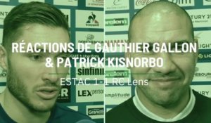 ESTAC - RC Lens : les réactions de Gauthier Gallon & Patrick Kisnorbo
