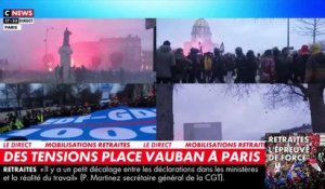 Manifestation contre les retraites : Affrontements en début de soirée le mardi 31 janvier Place Vauban