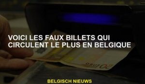 Voici les faux billets qui circulent le plus en Belgique