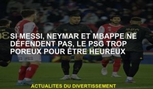 Si Messi, Neymar et Mbappé ne se défendent pas, le PSG trop poreux pour être heureux
