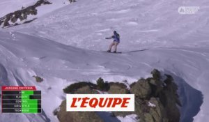 le run de Tiphanie Perrotin 2e en Andorre - Adrénaline - Snowboard freeride