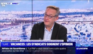 "Plus le temps passe, plus les Français soutiennent les grèves", affirme Stéphane Zumsteeg (Ipsos)