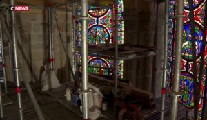Les vitraux de la basilique Saint-Denis retrouvent la lumière