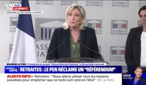 Marine Le Pen: "Nous avons fait le choix de ne faire aucun amendement d'obstruction"