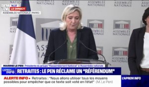 Marine Le Pen: "N'écoutez pas ceux qui pensent qu'en défendant le droit à la paresse, notre avenir sera meilleur"