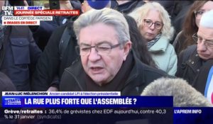 Jean-Luc Mélenchon sur la réforme des retraites: Emmanuel Macron "veut montrer qu'il est capable de mater le peuple français"