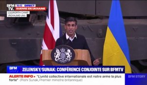 "Rien n'est inenvisageable": Rishi Sunak, Premier ministre britannique, n'exclut pas de livrer des avions de chasse à Kiev