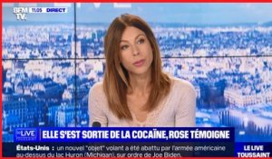Rose, ex-accro à la cocaïne  elle réagit à l'accident de Pierre Palmade
