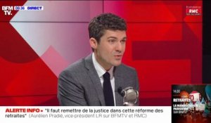 Retraites: Aurélien Pradié, député LR, demande de la "clarté" au gouvernement sur les carrières longues
