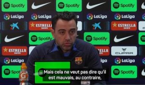 22e j. - Xavi : "Il faut jouer davantage avec Lewandowski"