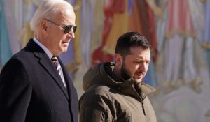 Le président américain Joe Biden en visite surprise à Kiev