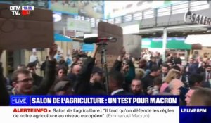 Emmanuel Macron interpellé sur la réforme des retraites au Salon de l'agriculture