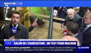 Comment est organisé le dispositif autour d'Emmanuel Macron au Salon de l'agriculture ?