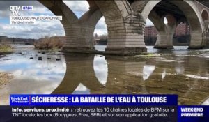 Sécheresse hivernale: le niveau de la Garonne à un niveau extrêmement bas à Toulouse