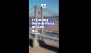 La Loire, plus long fleuve de France, est à sec