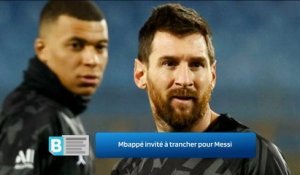 Mbappé invité à trancher pour Messi