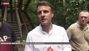 Emmanuel Macron participe à un sommet sur la protection des forêts au Gabon