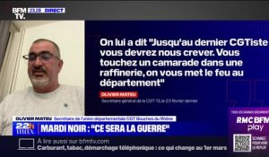 Olivier Mateu (CGT Bouches-du-Rhône): "Le mouvement ne pourra pas être mis à l'arrêt par la casse du droit de grève"